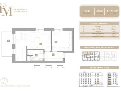 Sale apartment 2+KK Lipník nad Bečvou, Mánesova č. 2