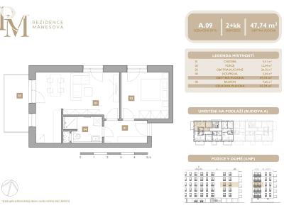 Sale apartment 2+KK Lipník nad Bečvou, Mánesova č. 2