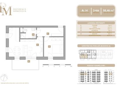 Sale apartment 2+KK Lipník nad Bečvou, Mánesova č. 2