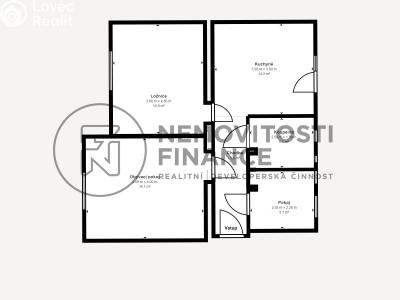 Продаж квартири 3+1 Velešín, Dělnická 228 č. 2