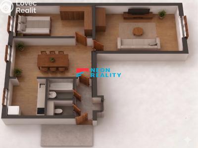 Sale apartment 3+KK Kopřivnice, K. Čapka č. 14