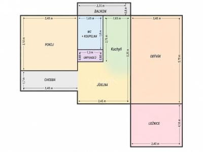 Продаж квартири 3+1 Planá nad Lužnicí, Příčná č. 14
