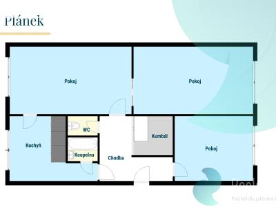 Sale apartment 3+1 Trhové Sviny č. 14