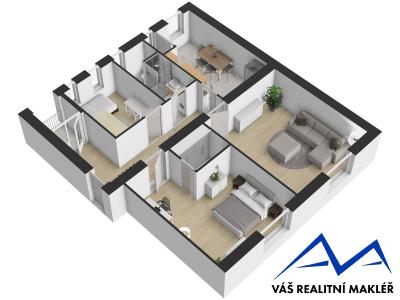 Prodej bytu 3+1 Ostrava, náměstí Msgre Šrámka č. 25