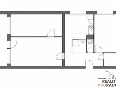 Продаж квартири 3+1 Pardubice, nábřeží Závodu míru č. 3