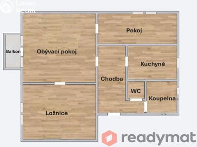 Prodej bytu 3+1 Hodonín, I. Olbrachta č. 10