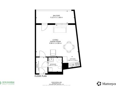 Продаж квартири 1+KK Praha, Nademlejnská č. 23