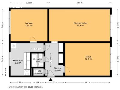 Продажа квартиры 3+1 Praha, Káranská č. 18