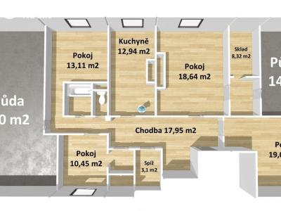 Продаж квартири 4+1 Stříbro, Plzeňská 269 č. 5