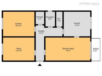 Продаж квартири 3+1 Praha, Na Třebešíně č. 15