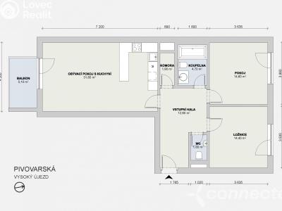 Sale apartment 3+KK Vysoký Újezd, Pivovarská 1001 č. 29