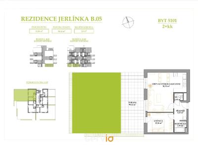 Prodej bytu 2+KK Brno, Jerlínová č. 17
