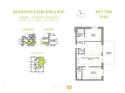 Prodej bytu 3+KK Brno, Jerlínová č. 17
