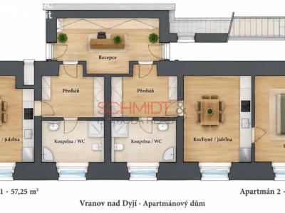 Prodej apartmánů Vranov nad Dyjí, Znojemská 1 č. 4