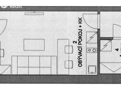 Rent apartment 1+KK Olomouc, Frištenského č. 9