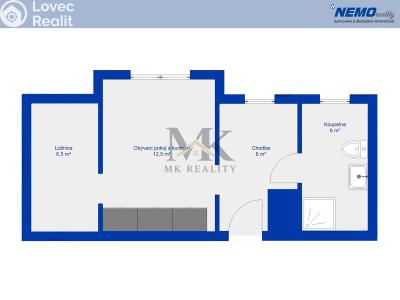 Оренда квартири 2+KK Volary, Tolarova 425 č. 5