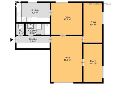 Продаж квартири 4+1 Praha, Na okraji č. 13