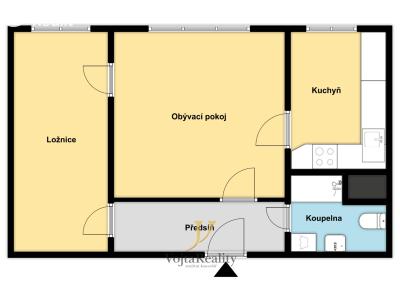 Продаж квартири 2+1 Olomouc, Werichova č. 12