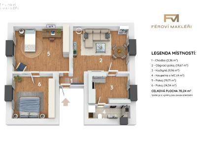 Продажа многоквартирного дома Frýdek-Místek, Fügnerova č. 21