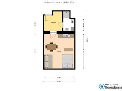 Sale apartment 1+KK Praha, Ke Krči č. 3