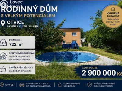 Продажа семейного дома Otvice, Jirkovská č. 3