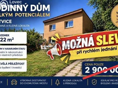 Продаж сімейного будинку Otvice, Jirkovská č. 32