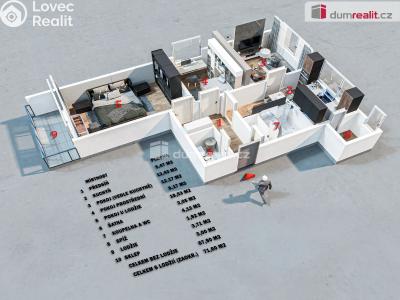 Продаж квартири 3+1 Příšovice č. 18