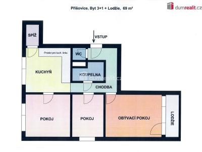 Prodej bytu 3+1 Příšovice č. 65