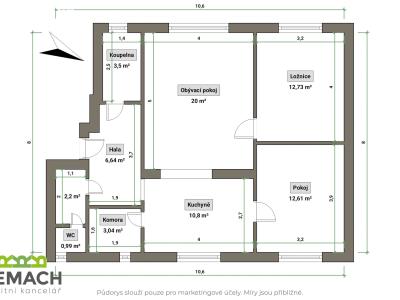 Продаж квартири 3+KK Napajedla, 2. května č. 1