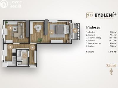Prodej bytu 2+1 Ústí nad Labem, Kosmonautů č. 3