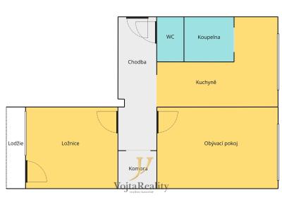 Prodej bytu 2+1 Olomouc, Brněnská č. 13