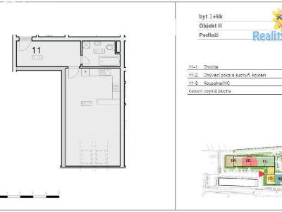 Sale apartment 1+KK Vyškov, Smetanovo nábřeží č. 10