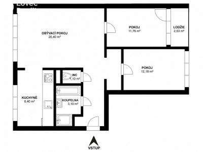 Sale apartment 3+1 Ostrava, Markova č. 13