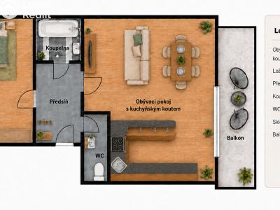 Sale apartment 2+KK Měšice, Habrová 445 č. 8