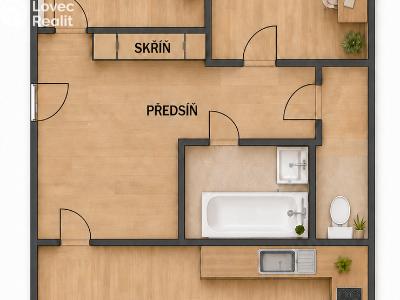 Sale apartment 3+KK Kladno, Italská 2315 č. 2