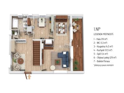 Prodej rodinného domu Hostín u Vojkovic č. 5