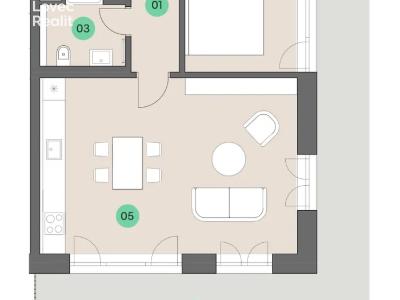 Продаж квартири 2+KK Praha, U sladovny 196 č. 4