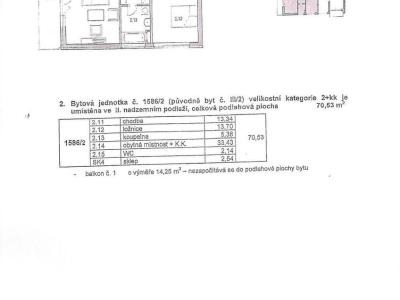 Prodej bytu 2+KK Plzeň, Znojemská č. 19