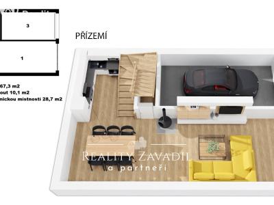 Pronájem rodinného domu Praha, Žampiónová č. 10