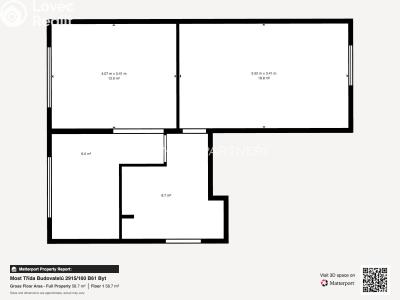 Rent apartment 2+1 Most, tř. Budovatelů č. 9