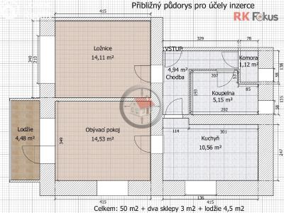Prodej bytu 2+1 Žďár nad Sázavou, Revoluční č. 12