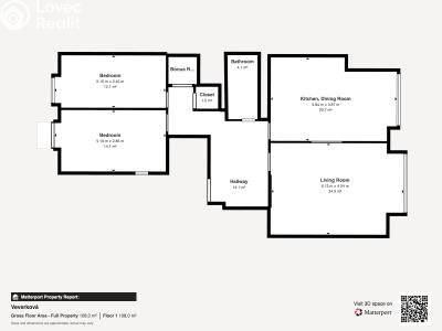 Продаж квартири 3+1 Praha, Veverkova č. 53