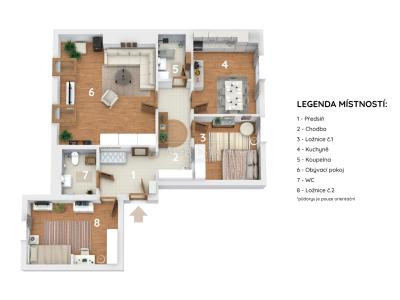Sale apartment 3+1 Karlovy Vary, Raisova č. 21