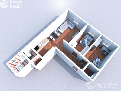 Sale apartment 3+KK Nové Město pod Smrkem, Jindřichovická 28 č. 6
