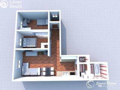 Sale apartment 3+KK Nové Město pod Smrkem, Jindřichovická 28 č. 7