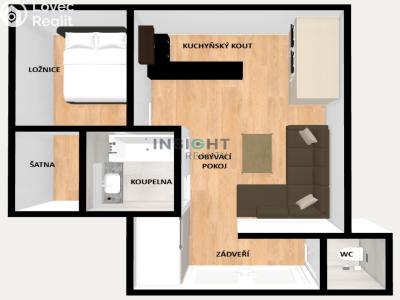 Rent apartment 2+KK Prostějov, Wolkerova č. 13
