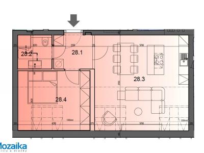 Pronájem bytu 2+KK Praha, U Rajské zahrady č. 14