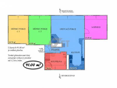 Sale apartment 4+KK Frýdek-Místek, Maxe Švabinského 2238 č. 4