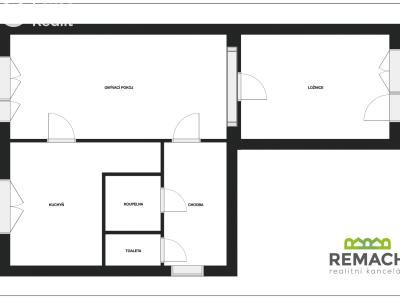 Продаж квартири 2+1 Otrokovice, Olbrachtova 1196 č. 14
