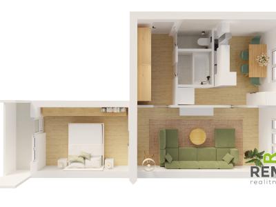 Продаж квартири 2+1 Otrokovice, Olbrachtova 1196 č. 16
